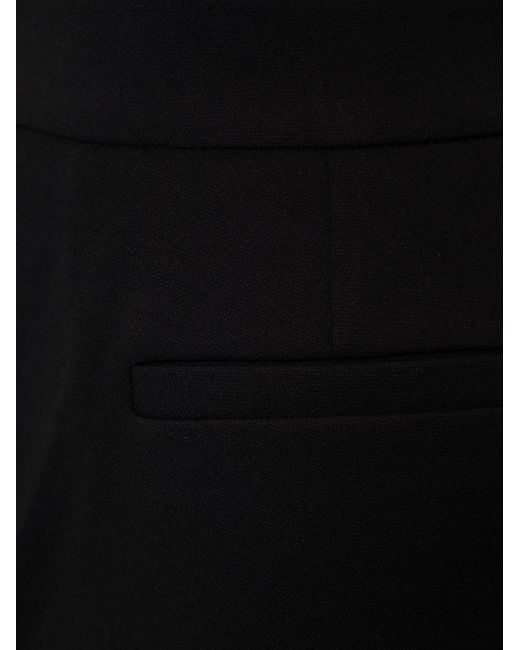 MICHAEL Michael Kors Black Feather Detailed Stretch Trousers