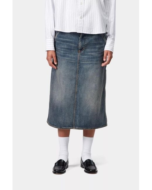 Carhartt Blue W' Single Knee Denim Skirt