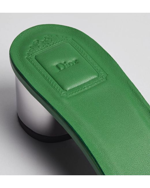 Dior Green Bloom Heeled Slide