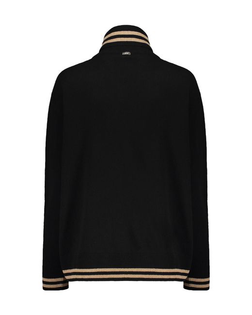 Herno Brown Patterned Turtleneck Knitted Sweater