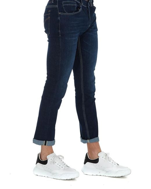 Dondup Blue Logo Jeans for men