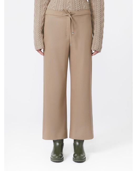 Max Mara Natural 'S Floria Drawstring Wide Leg Trousers