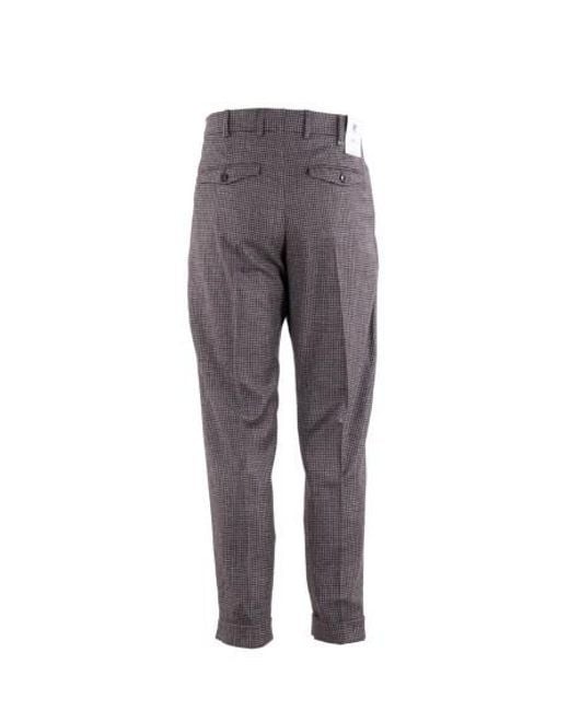 Pt Pantaloni Gray Tailored Trousers for men
