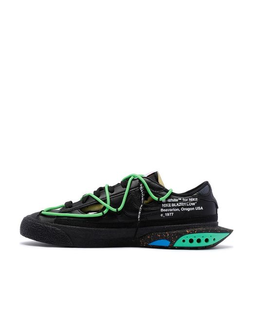 Nike Green X Off- Blazer Low-Top Sneakers for men
