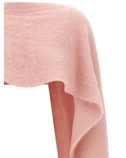 Moschino Pink Glove Knitted Cape