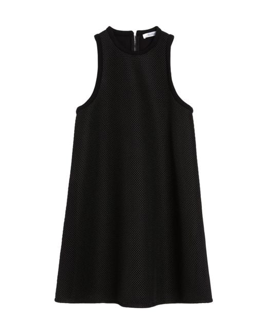 Max Mara Black Didone Mesh Flared Dress