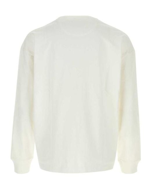 Polo Ralph Lauren White Logo Long-Sleeve T-Shirt for men