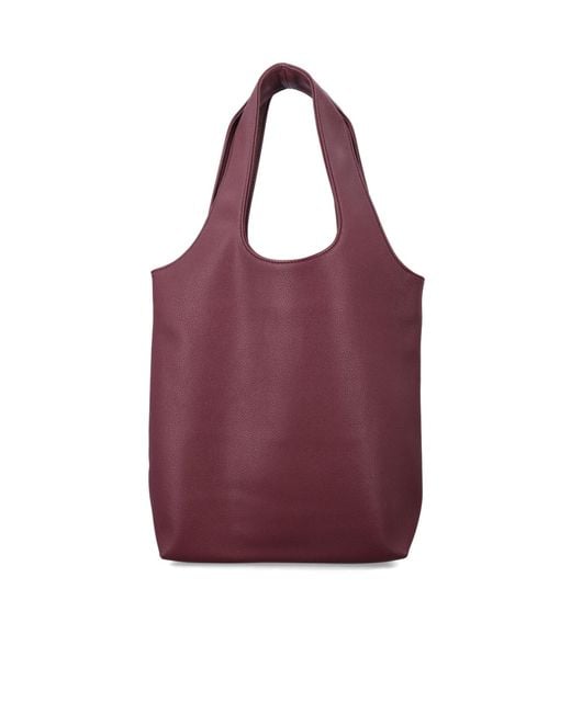 A.P.C. Purple Small Ninon Open Top Tote Bag
