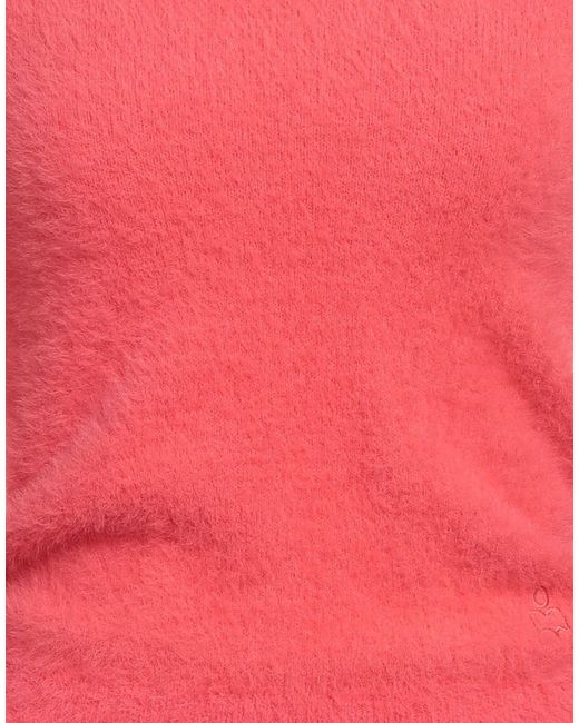 Isabel Marant Red Solid-Color Lightweight Knitwear