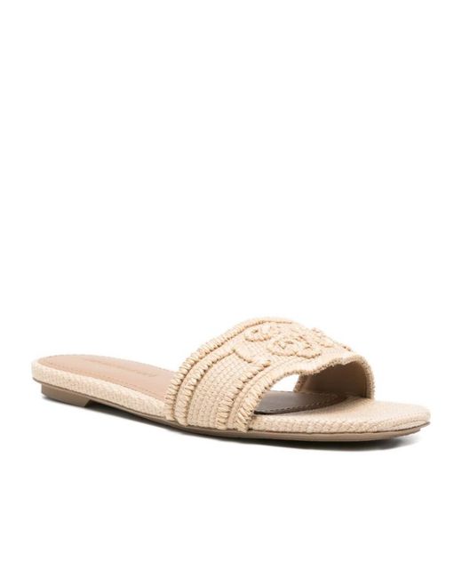 Emporio Armani Natural Woven Sandals