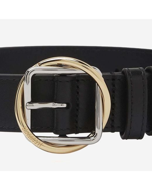 Jacquemus White Logo Engraved Buckle Belt