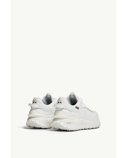 Moncler White Trailgrip Gtx Lace-Up Sneakers