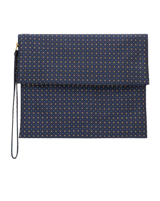 Saint Laurent Blue Paris Large Folded Pouch for men