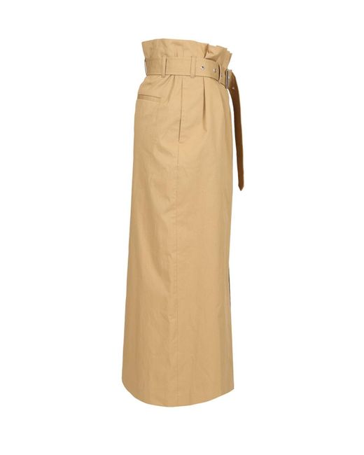 Dries Van Noten Natural Long Skirt