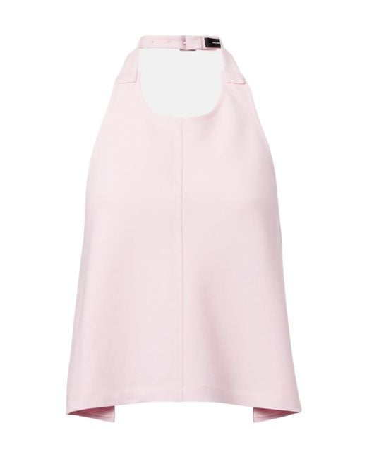 Wardrobe NYC Pink Halter Neck Top