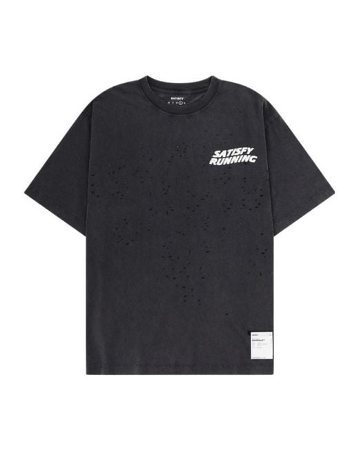 Satisfy Black Short-Sleeved T-Shirt for men