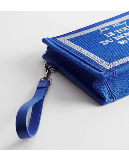 Dior Blue A5 Triangle Pouch for men