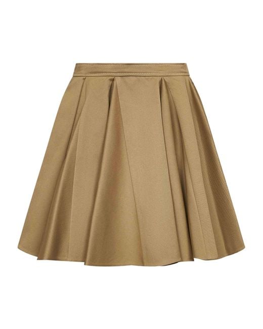 Marni Natural Pleated Detailed Skirt