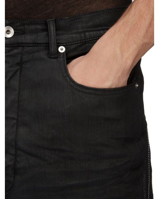 Rick Owens Black Bolan Banana Stretch Denim Jeans for men