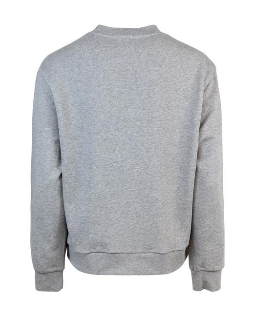 A.P.C. Gray Logo Printed Crewneck Sweatshirt