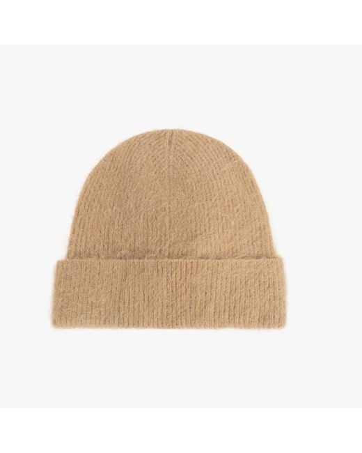 Isabel Marant Natural Ribbed Hat