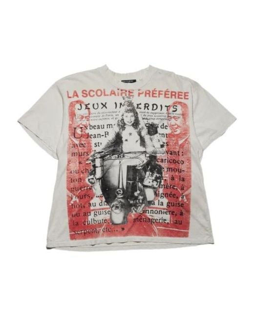 Enfants Riches Deprimes Gray Enfants Riches Déprimés Distressed Print T-Shirt for men