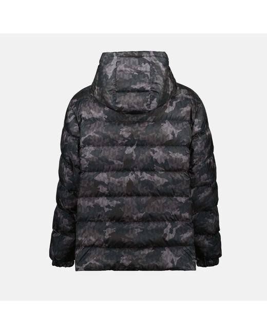 Moncler Black Hooded Zip-Up Reversible Jacket for men