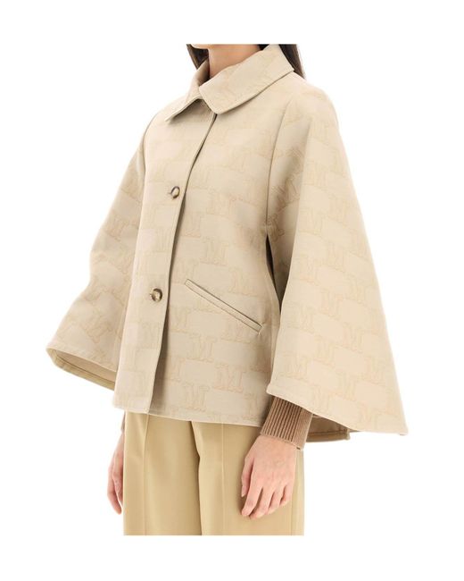 Max Mara Natural Single-Breasted Button-Fastening Jacket