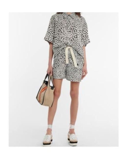 Stella McCartney White Floral Silk Shirt