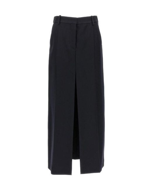 Stella McCartney Black Slit-Detailed Maxi Skirt