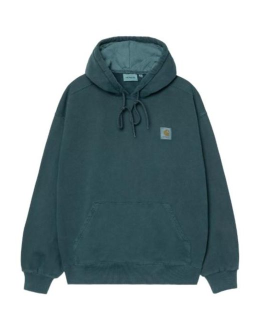 Carhartt Green Logo-Patch Hoodie for men
