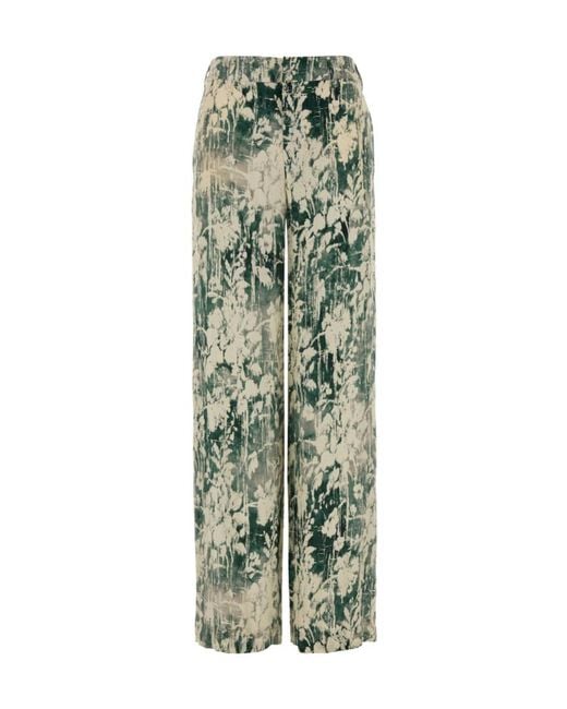 Pt Pantaloni Green Pt Torino Lorenza Satin Pants