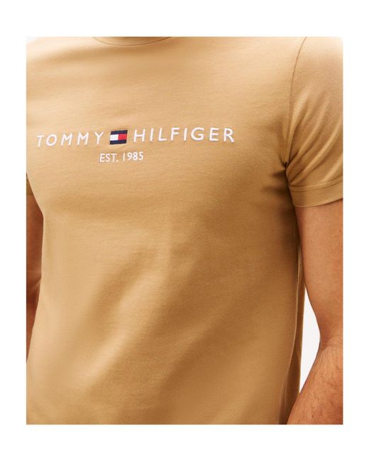 Tommy Hilfiger Natural Logo Short Sleeve T-Shirt for men