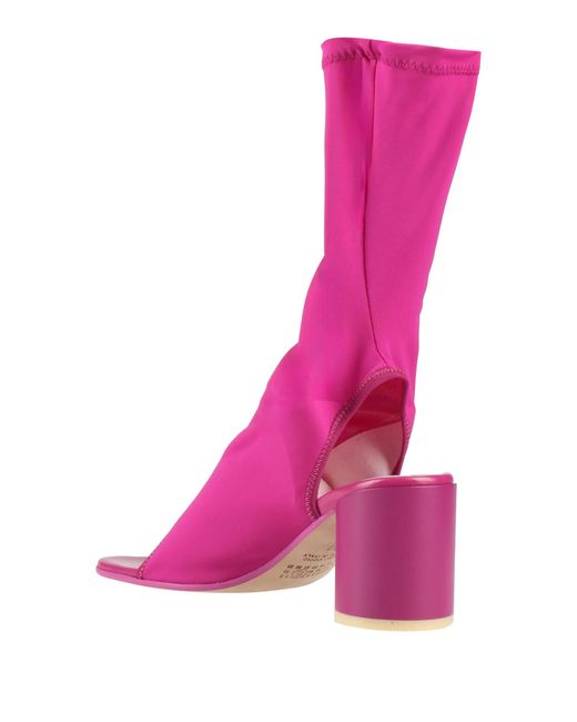 MM6 by Maison Margiela Pink Minimalist Flip-Flop Sandals