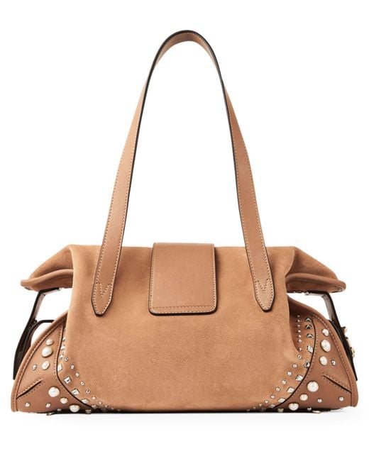 Jimmy Choo Natural Medium Bar Holdall Bag