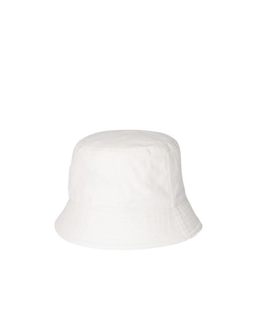 Gucci White Cotton Canvas Bucket Hat for men