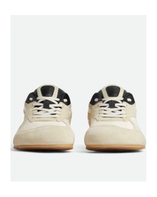 Bottega Veneta White Orbit Flash Low-Top Sneakers for men