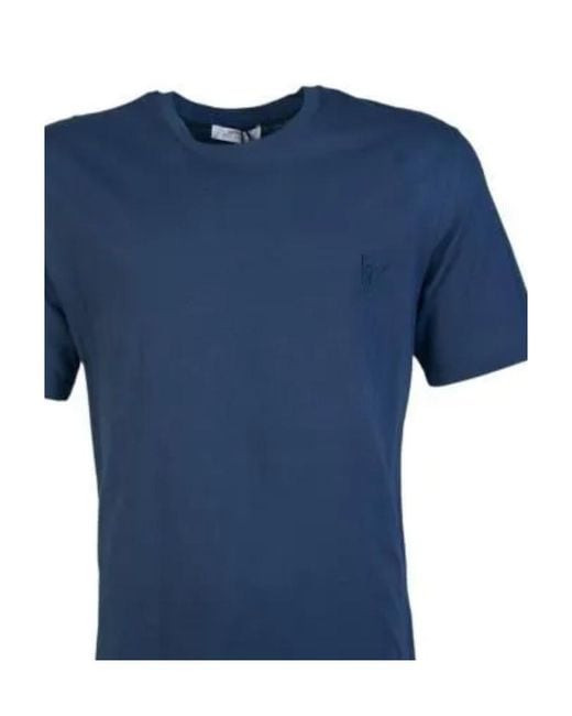 Versace Blue Logo T-Shirt for men