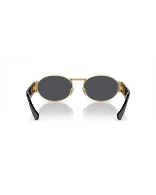 Versace White Eyewear Oval-Frame Sunglasses for men