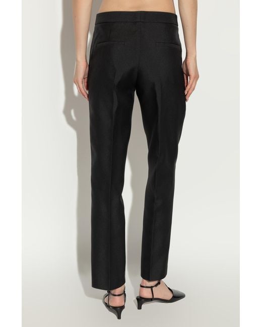 Jil Sander Black Creased Tailored Trousers
