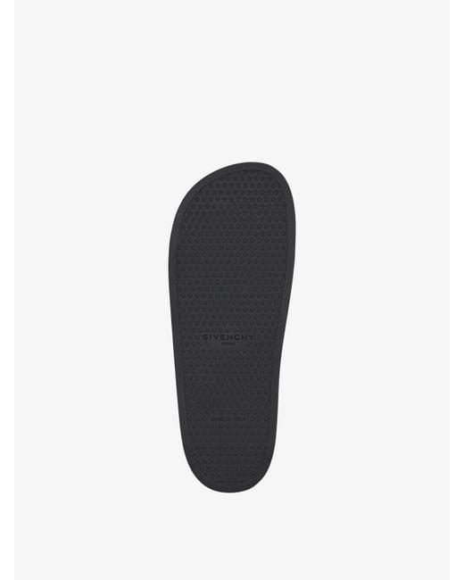Givenchy Black 4G Emblem Flat Sandals for men