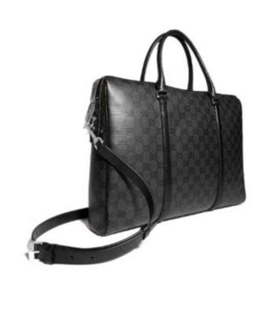 Gucci Black Essence Classic Medium Briefcase for men