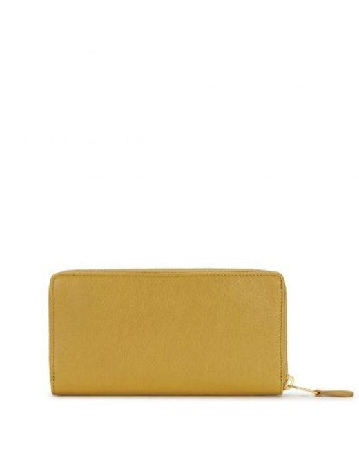Balenciaga Yellow Logo Wallet