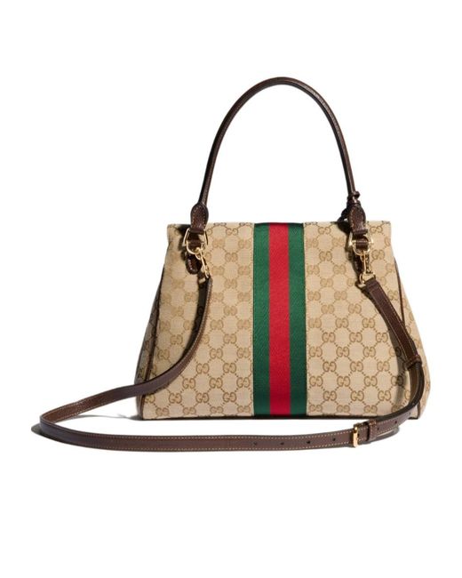 Gucci Natural Paparazzo Medium Top Handle Bag