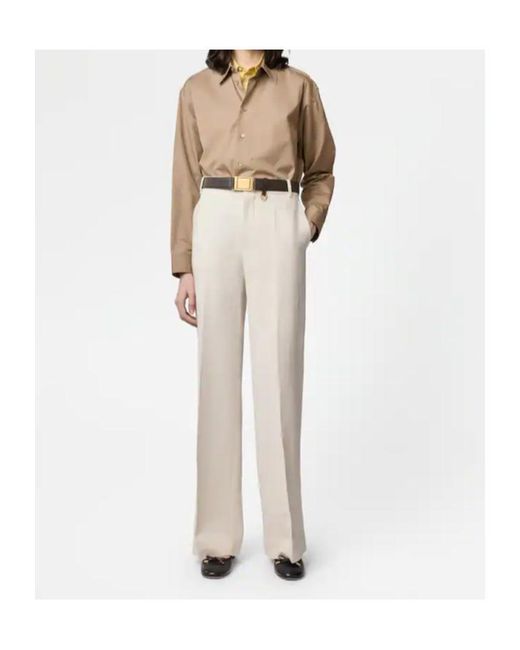 Tod's White Belt-Loop Pocket Trousers