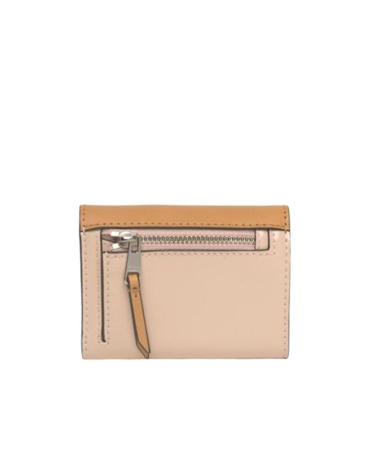 Tory Burch White Small Envelope Leather Wallet