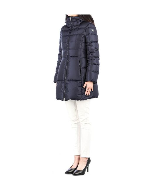 Prada Blue Long Sleeve Down Jacket