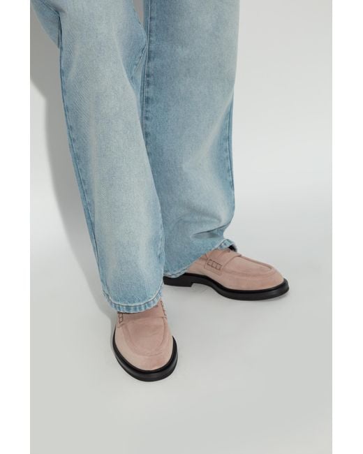 Dolce & Gabbana Brown Round Toe Loafers