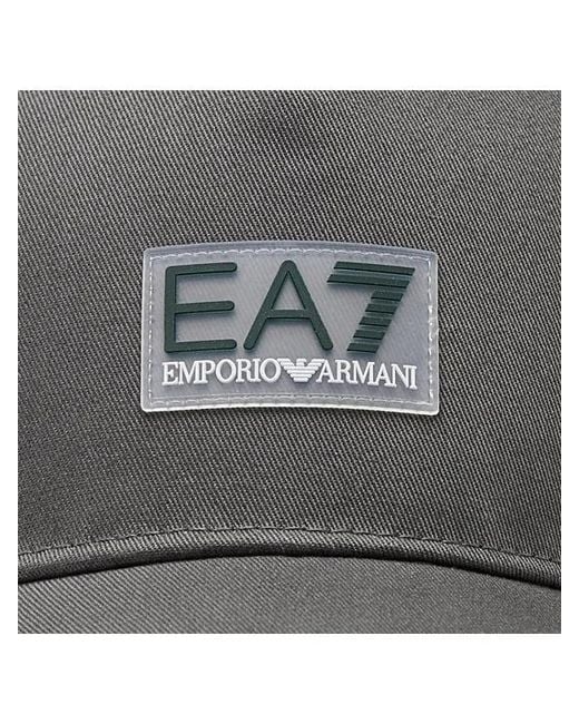 EA7 Gray Logo Hat for men