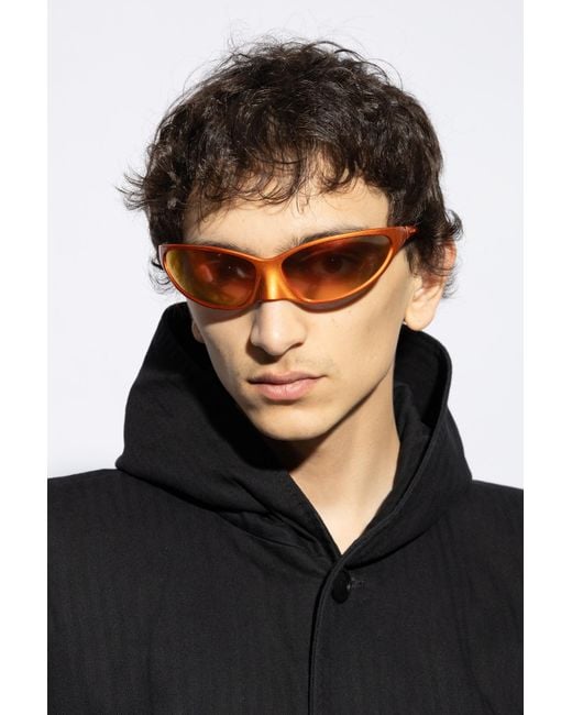 Balenciaga Pink Eyewear Wrap-Around Sunglasses